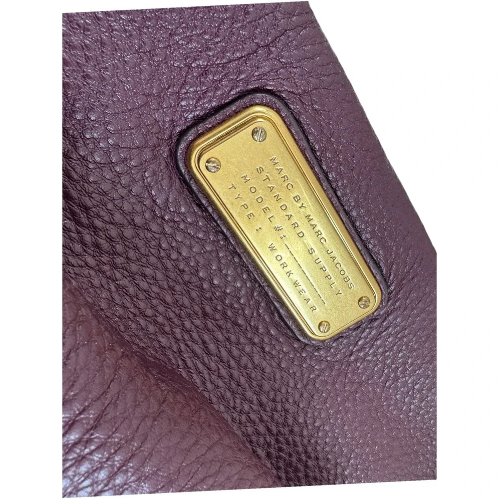 Marc by Marc Jacobs Purple Leather Crossbody Bag M0009470 604 Gold Hardware‎